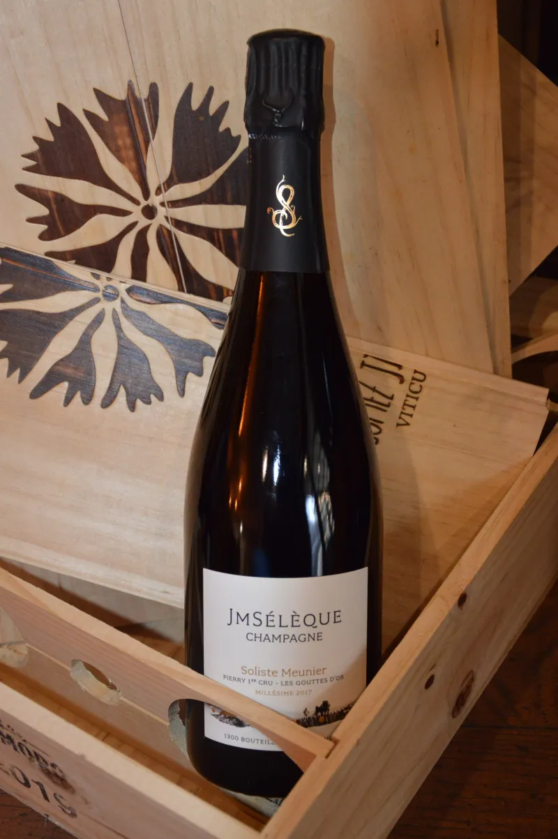 Champagne JM Sélèque - Soliste Meunier - 1er cru Gouttes d'Or - Blanc de Noirs - Extra-Brut - 2018